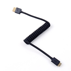 <span class=keywords><strong>H</strong></span> D M <span class=keywords><strong>I</strong></span> Macho a MINI <span class=keywords><strong>H</strong></span> D M <span class=keywords><strong>I</strong></span> Hembra Nylon Cable en espiral Negro/Rojo - Product Image 5