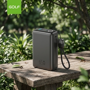 Batterie externe 20000 mAh avec écran TFT, charge rapide PD 65W, câble intégré, station d'alimentation, prix de gros, OEM, chargeur <span class=keywords><strong>mobile</strong></span> au lithium - Product Image 2