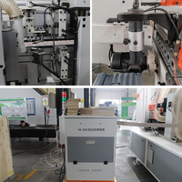 Machine à chantourner automatique à grande vitesse pour panneaux PVC, pré-fraisage, double dégrossisseur et arrondisseur de coins pour le travail du bois