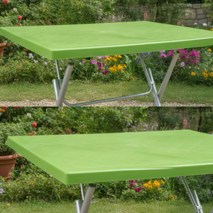 Hot Sale 110cm Custom Color Rectangular Center <b>Foldable</b> Plastic Folding <b>Table</b> Picnic <b>Camping</b> Indoor Outdoor Use Wholesale Supply - Product Image 4
