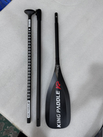 Pagaie de SUP de course Kingpaddle S63 concave en fibre de carbone pré-imprégnée pour planche de paddle gonflable, ultra-légère, carbone noir 10