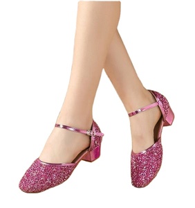 <span class=keywords><strong>Sandali</strong></span> bambina strass latino scarpe <span class=keywords><strong>da</strong></span> <span class=keywords><strong>ballo</strong></span> per bambini tacco alto principessa Glitter pelle traspirante antiscivolo scarpe - Product Image 1
