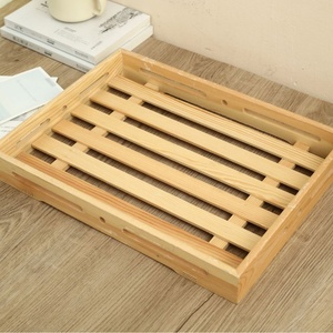 Plateau de présentation simple pour gâteaux et desserts, <span class=keywords><strong>assiette</strong></span> carrée ajourée pour sushis japonais, style moderne et minimaliste pour la maison - Product Image 4