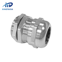 Xingtaida étanche métal laiton nickelé fil presse-étoupe joints pg connecteurs m20 pg16 pg13.5 presse-étoupe en acier inoxydable