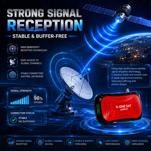 Receptor de Satélite DVB-S2 Full HD 1080P, Decodificador de TV Digital HD FTA con Función PVR USB HDMI - Product Image 6