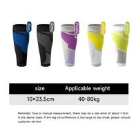 1 paire de chaussettes légères sans pied en nylon et polyester à manchon de mollet pour les femmes enceintes en voyage et en vol