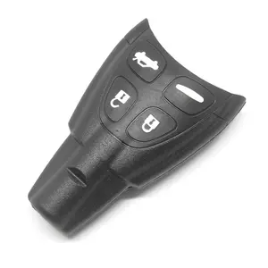 4 Button Smart Card Keyless Fob Remote Car Key Case Shell Housing Case for SAAB 9-3 9-5 93 2003-2007