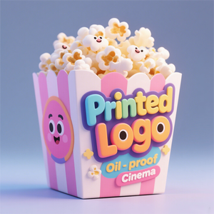 Personalizado pequeño tamaño grande Eco Pla recubierto a rayas liso cine aperitivos papel embalaje cubo <span class=keywords><strong>Pop</strong></span> <span class=keywords><strong>Corn</strong></span> tazas para palomitas de maíz tazón caja - Product Image 2