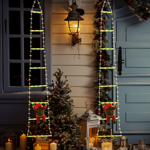 <span class=keywords><strong>Luces</strong></span> <span class=keywords><strong>de</strong></span> Escalera <span class=keywords><strong>Navideñas</strong></span> con Papá Noel Escalando, Estrella Colgante Decorativa <span class=keywords><strong>para</strong></span> Exteriores, Luz Decorativa <span class=keywords><strong>para</strong></span> Porche, Pared, Jardín - Product Image 4