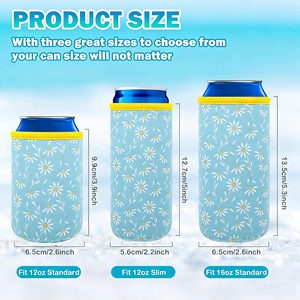 Regali Promozionali Personalizzati, Portabevande in Neoprene di Moda e Durevole, Logo Personalizzato, Riutilizzabili, Isolanti per Birra con Sublimazione - Product Image 4