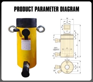 Cilindro Hidráulico de Doble Acción de Alta Precisión RR-5013 para Fabricación de Semiconductores, Equivalente a Enerpac Jack - Product Image 5