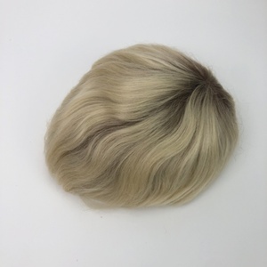 Emeda <span class=keywords><strong>Hair</strong></span> # Prothèse capillaire homme 4T613 couleur ombrée, aspect naturel, par Emeda, base fine en peau, cheveux Remy indiens purs - Product Image 5