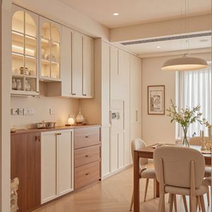 Customizable Cream French Style Wooden Furniture Warm Home Dining Table and <b>TV</b> Cabinet - Product Image 3