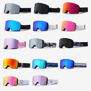 Gafas de Esquí REVO Premium con Logotipo Personalizado - Lentes Cilíndricas de Aro Completo, Lentes Reales de Doble Capa Antivaho, OTG, UV400, Gafas de Nieve HX16 - Product Image 1