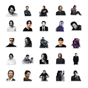 50 pièces <span class=keywords><strong>célèbre</strong></span> film d'<span class=keywords><strong>acteur</strong></span> musulman image Keanu Reeves autocollant - Product Image 6