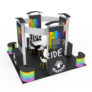 Đứng Miễn Phí Triển Lãm Di Động Căng Thẳng Vải 10 By 10 3D Booth Hiển Thị - Product Image 5