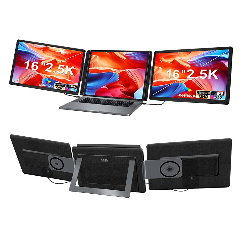 <strong>2026</strong> New Magnetic Detachable Dual Monitor 16'' 2.5K Horizontal Vertical <strong>Screen</strong> Plug Play Multi Device Supported <strong>Screen</strong> Extender