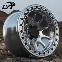 Jantes de course Beadlock forgées sur mesure LYT pour Chevrolet Camaro, Ford Mustang, Dodge Pickup Trucks, 15, 17, 18 pouces, 15x114.3, 18x114.3