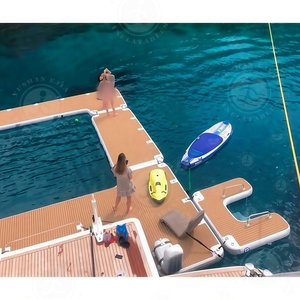 Dwf + EVA Inflatable cầu thang nền tảng Inflatable Float thang Dock U hình nổi đảo - Product Image 4