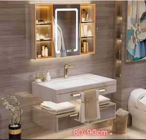 Luxury Hotel European <strong>Style</strong> Wall Mounted <strong>Bathroom</strong> Vanity High Quality <strong>Bathroom</strong> Cabinet Set - Product Image 4