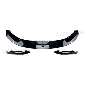 Front Bumper Lip Spoiler Diffuser <b>Splitters</b> Body Kit Aprons Cover Guard Trim for BMW 4 Series F32 F33 M-Sport 2014-2020 - Product Image 3
