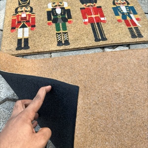 Tapis en polyester imitation coco en caoutchouc de pneu recyclé vierge pour sublimation - Product Image 3
