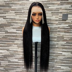 วิกผมตรง<span class=keywords><strong>ยาว</strong></span> 50 นิ้ว 13x6 HD <span class=keywords><strong>แบบ</strong></span>ใส  วิกผมลูกไม้เต็มศีรษะ ผมบราซิลธรรมชาติ ผมเด็ก ผมมนุษย์บริสุทธิ์ สีดำ สำหรับผู้หญิง - Product Image 2