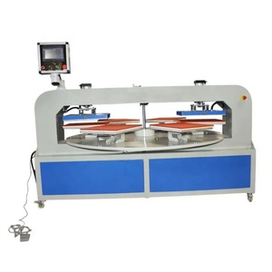 Customized Towel Fabric 6 Trays Dual Heater Platen Pneumatic Automatic Sublimation Heat Press Machine Digital Control Six - Product Image 2