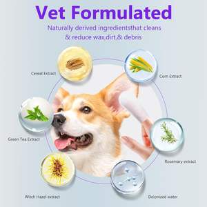 YVOW ผ้าเช็ดทำความสะอาดหูสัตว์เลี้ยง 50 ชิ้นสำหรับแมวและสุนัขอ่อนโยนไม่ระคายเคืองทำความสะอาดช่องหูขจัดขี้หู - Product Image 4
