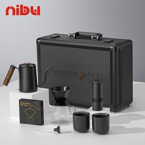 Juego de Regalo para Preparar <span class=keywords><strong>Café</strong></span> NIBU <span class=keywords><strong>Barista</strong></span> Tools, 9 Piezas, Juego de <span class=keywords><strong>Café</strong></span> de Goteo con Molinillo Manual, <span class=keywords><strong>Kit</strong></span> de <span class=keywords><strong>Café</strong></span> para Verter - Product Image 4
