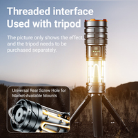 Lampe de poche LED portable super lumineuse et durable, étanche, en alliage d'aluminium, rechargeable, torche LED haute puissance