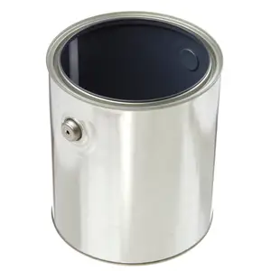 加仑空金属罐，带盖无衬里多用途油漆罐，用于储存工艺品