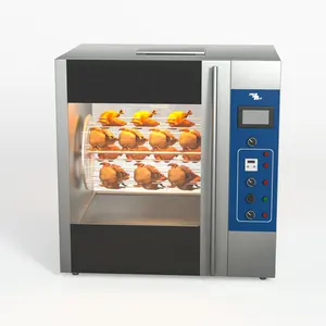 Barbeque Restaurant Rotator Roasting Broiler Chicken wing Burger Oven Roaster Flame Grill Machine with 9 Trays Layers