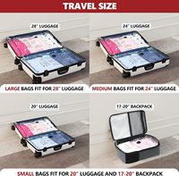 Sac de voyage pliable en plastique G-Modern avec pompe électrique - Économisez de l'espace dans vos bagages, emballage rapide et prêt pour un voyage immédiat