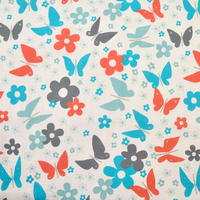 Tissu imprimé à motif animalier, absorbant l'humidité, 85% coton, 15% lin, 135 g/m², pour chemise et jupe, personnalisation du motif