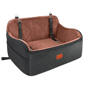 Siège rehausseur pliable pour chien de haute qualité en PET, siège auto pour animaux de compagnie avec coussin de protection durable, confortable et sûr pour la banquette arrière de la voiture - Product Image 1