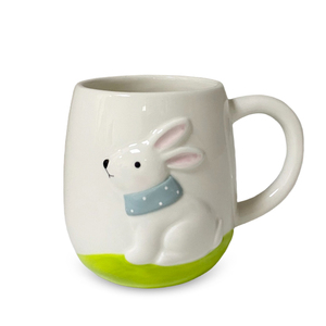Gốm tác phẩm điêu khắc <span class=keywords><strong>Mug</strong></span> nổi Cốc gốm và bát tay sơn 3D phục sinh Bunny hình bát cà rốt hình <span class=keywords><strong>Mug</strong></span> tùy chỉnh - Product Image 5