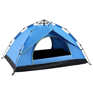 เต็นท์แคมป์ปิ้งกลางแจ้งสี่ฤดูแบบสองชั้น สำหรับ 3-4 คน กางอัตโนมัติรวดเร็ว กันฝน กันแดด ประตูคู่ - Product Image 1