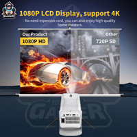 Projecteur de jeu 4K YDH-HCS350 Pro 2025 Offre Spéciale avec 1000 Lumens 150 Pouces Android 11 BT5.0 Zoom automatique-Projecteur de jeu portable