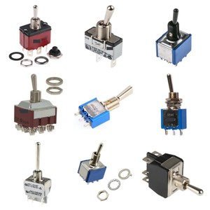 5647ab-21 + u642 chuyển đổi bảng điều khiển gắn kết (on)-OFF-(on) dpdt Hàn Lug thiết bị đầu cuối 30 V DC 125V AC - Product Image 4