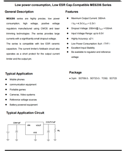 WM Nuevo y Original ME6206A30 <span class=keywords><strong>LDO</strong></span> SOT23 SOT-89 Chip Regulador de Voltaje 3.0V IC de Baja Caída de Tensión SMD en Reposo - Product Image 3