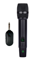 Microphone sans fil Aidi 2.4G à condensateur cardioïde en métal pour performance karaoké en extérieur, scène, chant et mariage