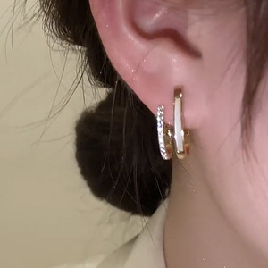 Orecchini a perno semplici da donna, alla moda, per uso quotidiano, accessori per le orecchie - Product Image 2