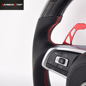 Volant de sport en fibre de carbone, pour VW Gti <span class=keywords><strong>R</strong></span> Gti <span class=keywords><strong>R</strong></span> line gold6 golf 7, personnalisé, vente en gros, - Product Image 5