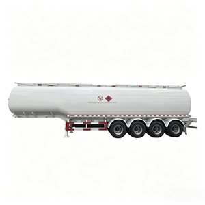 Remorque citerne à pétrole en acier au carbone à quatre essieux de 54 m3, essieux FUWA, grande capacité, remorque de transport de pétrole brut - Product Image 1