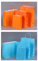 Sacs en papier ondulé colorés en gros, sacs d'emballage, sacs à main, sacs cadeaux