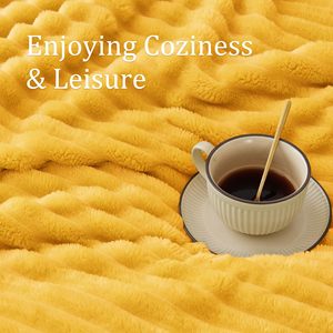 Couverture en flanelle douce <span class=keywords><strong>et</strong></span> chaude 100% polyester, jacquard côtelé 3D, rayée, moelleuse, de couleur violette, tricotée, décorative, pour canapé, style <span class=keywords><strong>plaid</strong></span> - Product Image 3