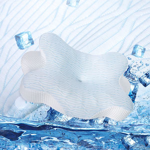 <span class=keywords><strong>Oreiller</strong></span> en mousse à mémoire <span class=keywords><strong>de</strong></span> <span class=keywords><strong>forme</strong></span> avec gel rafraîchissant – Soutien ergonomique du cou, housse amovible en soie glacée pour les personnes ayant chaud la nuit - Product Image 4