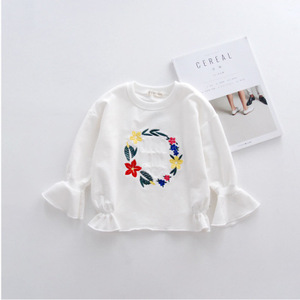 New Premium Kids Clothes Organic Cotton Long Sleeve T-Shirts of Girls From China Factory - Product Image 4