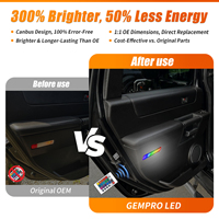 Lumière de courtoisie de panneau de porte de voiture LED RVB sans erreur de Canbus pour Chevrolet pour Hummer pour Cadillac lumière de porte de bienvenue